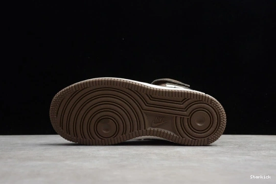 Force 1 Beige Brown x Scott Kids Nike Air Travis 07 Mid 314197-168 0926